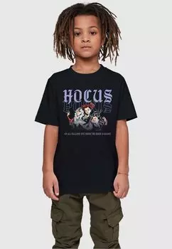 Футболка с принтом DISNEY HOCUS POCUS-HALLOWS EVE ABSOLUTE CULT, цвет black