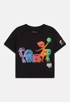 Футболка с принтом Disney Inside Out Toddler Girl GAP, черная