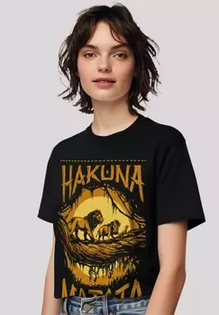 Футболка с принтом DISNEY KNIG DER LWEN F4NT4STIC, черный