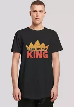 Футболка с принтом DISNEY KNIG DER LWEN MOVIE LONG LIVE THE KING F4NT4STIC, черный