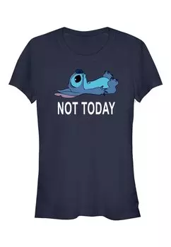 Футболка с принтом Disney Lilo & Stitch Not Today Disney, темно-синяя