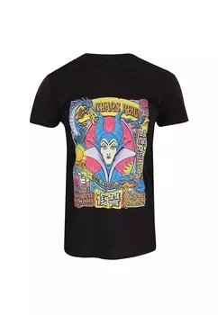 Футболка с принтом DISNEY MALEFICENT LET CHAOS REIGN Henry Tiger, черный