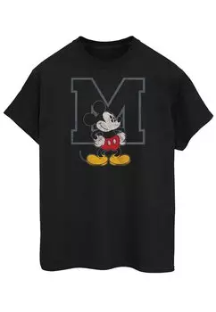 Футболка с принтом Disney Mickey Mouse ABSOLUTE CULT, черный