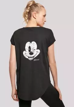 Футболка с принтом DISNEY MICKEY MOUSE ON BACK WITH F4NT4STIC, цвет black