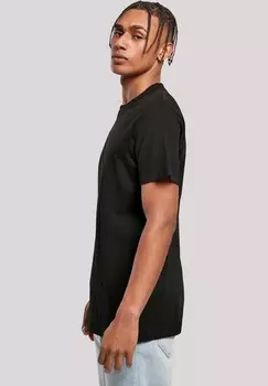Футболка с принтом DISNEY MICKEY MOUSE ON BACK WITH ROUND NECK F4NT4STIC, черный
