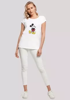 Футболка с принтом DISNEY MICKY MAUS CLASSIC F4NT4STIC, белый