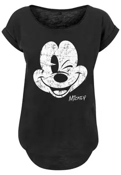 Футболка с принтом Disney Micky Maus F4NT4STIC, цвет schwarz