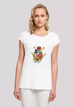 Футболка с принтом Disney Muppets Dr Teeth And The Elect F4NT4STIC, белый