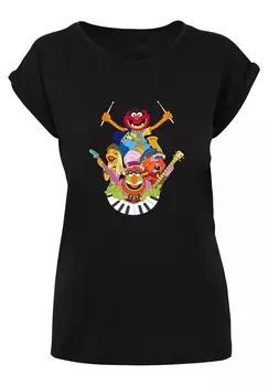 Футболка с принтом DISNEY MUPPETS DR TEETH AND THE ELECT F4NT4STIC, черный