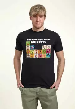 Футболка с принтом DISNEY MUPPETS PERIODIC TABLE OF MUPPETS UNISEX Disney, темно-синий