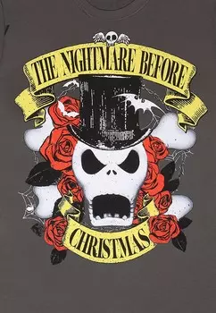 Футболка с принтом DISNEY NIGHTMARE BEFORE CHRISTMAS TOP HAT JACK Henry Tiger, светло-коричневый