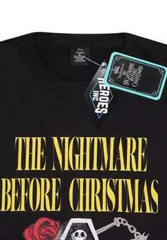 Футболка с принтом DISNEY NIGHTMARE BEFORE CHRISTMAS JACK COFFIN Henry Tiger, черный