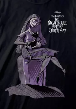 Футболка с принтом DISNEY NIGHTMARE BEFORE CHRISTMAS SALLYCAT Henry Tiger, черный