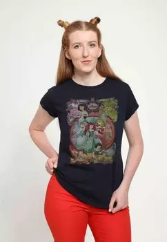 Футболка с принтом DISNEY PRINCESSES PRINCESS POWER Henry Tiger, темно-синий