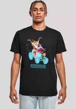 Футболка с принтом DISNEY RALPH REICHTS CINDERELLA AND VANELLOPE F4NT4STIC, черный