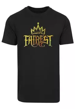 Футболка с принтом DISNEY THE DESCENDENTS FAIREST GOLD PREMIUM FILM MOVIE TV COMI F4NT4STIC, черный