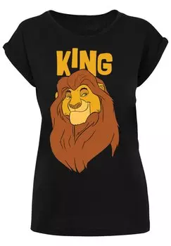 Футболка с принтом DISNEY THE KNIG DER LWEN MUFASA KING F4NT4STIC, черный