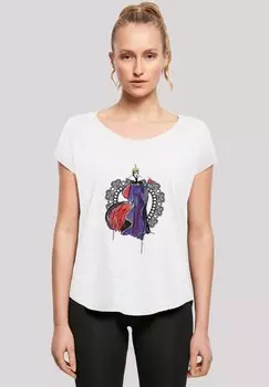Футболка с принтом DISNEY VILLIANS MALEFICENT SKETCH F4NT4STIC, белый