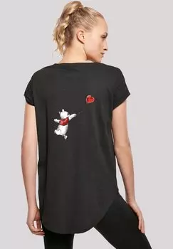 Футболка с принтом DISNEY WINNIE & BALLOON ON BACK WITH F4NT4STIC, цвет black