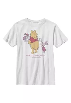 Футболка с принтом Disney Winnie The Pooh Friends Forever Disney, белый
