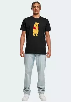Футболка с принтом DISNEY WINNIE THE POOH F4NT4STIC, черный