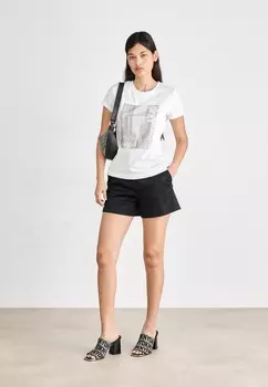 Футболка с принтом DKNY, белый