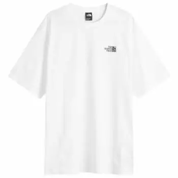 Футболка с принтом для бега, свободная The North Face, белый