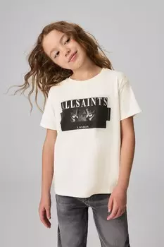 Футболка с принтом для девочек, 100% хлопок Smallsaints, белый