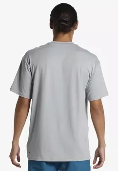 Футболка с принтом DNA BUBBLE LOGO SURF- MIT UPF 50 Quiksilver, серый