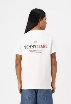 Футболка с принтом DNA GRAPHIC TEE Tommy Jeans, слоновая кость