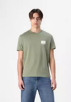 Футболка с принтом DNA GRAPHIC TEE UNISEX Tommy Jeans, хаки