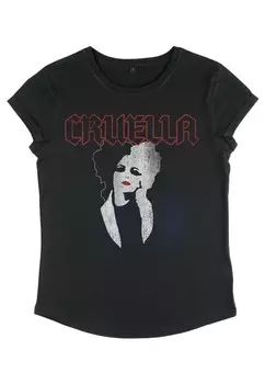 Футболка с принтом DNCA CRUELLA ROCK T Disney, черный