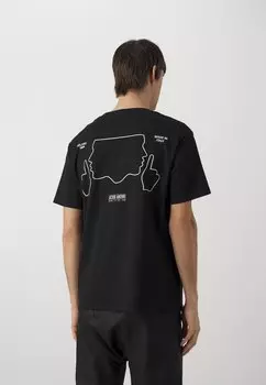 Футболка с принтом Do Not Talk To Me Loose Unisex GCDS, черный