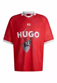 Футболка с принтом DOEFAS HUGO, светло-розовый