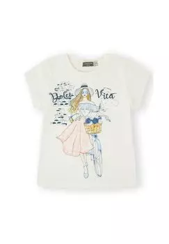 Футболка с принтом DOLCEVITA Canada House, белый