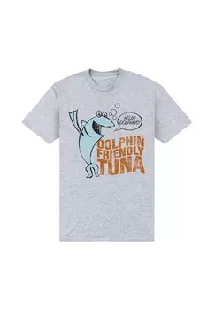 Футболка с принтом DOLPHIN FRIENDLY TUNA Henry Tiger, цвет Mottled Light Grey