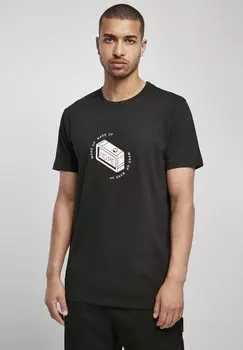 Футболка с принтом DON'T WAKE UP TEE Mister Tee, черный