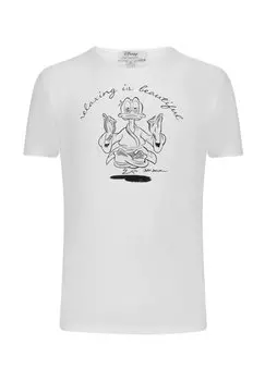 Футболка с принтом DONALD DUCK Mickey & Minnie, белый