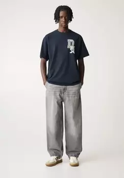 Футболка с принтом DONALD DUCK PULL&BEAR, темно-синий