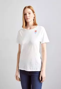 Футболка с принтом Dondup, белый