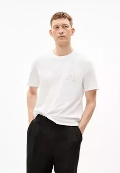 Футболка с принтом DONI COLLEGE ARMEDANGELS, цвет white