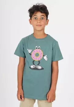Футболка с принтом DONUT Band Of Rascals, цвет sage