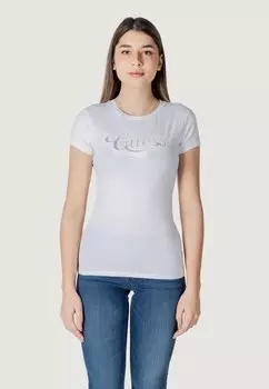 Футболка с принтом DOT LOGO Guess, белый
