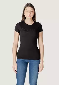 Футболка с принтом DOT LOGO Guess, черный