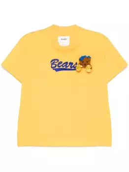Футболка с принтом Doublet, желтый