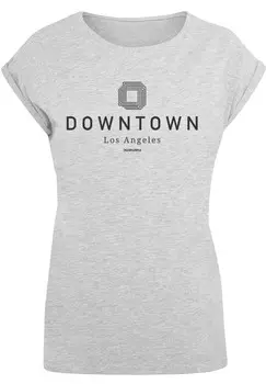 Футболка с принтом DOWNTOWN LA SHORT SLEEVE F4NT4STIC, серый