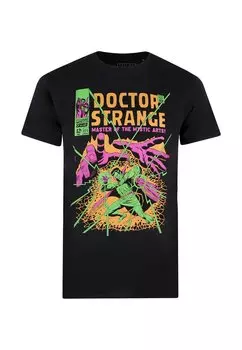 Футболка с принтом DR STRANGE MASTER Marvel, черный