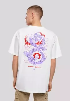 Футболка с принтом DRACHE FEUER JAPAN F4NT4STIC, цвет wei