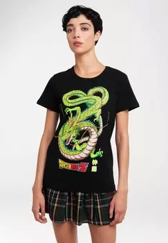Футболка с принтом DRAGONBALL Z SHENLONG LOGOSHIRT, черный