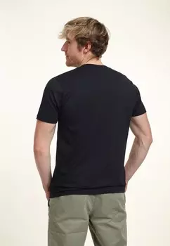 Футболка с принтом DRAGONS EYE OF THE BEHOLDER GLASS Henry Tiger, темно-синий